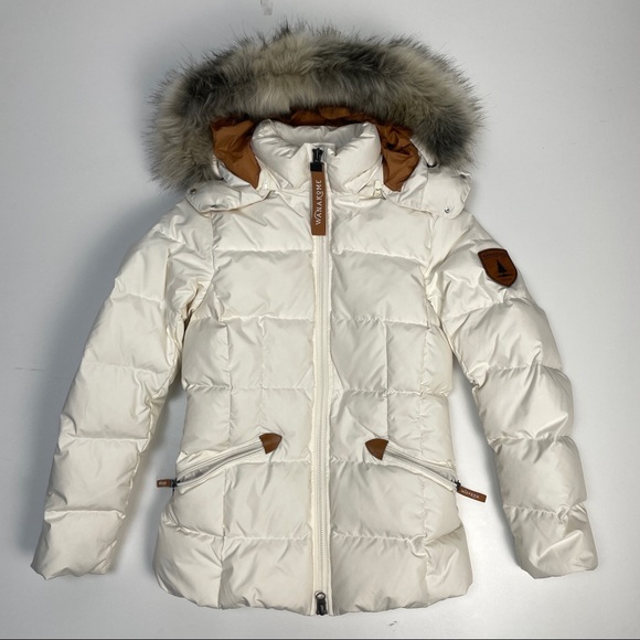 Wanakome Clio Ivory Short Parka Jacket - Picture 1 of 7
